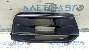 Right front bumper grille for Audi Q5 80A 18-20 with chrome, sand