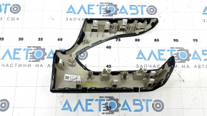 Left Subaru Forester 25-26 black dashboard trim with blue stitching