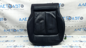 Audi Q5 80A 21-24 driver's seat cushion upholstery, black leather, Standard, heated, wrinkled