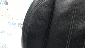 Audi Q5 80A 21-24 passenger seat cushion upholstery, black leather, Standard, heated, wrinkled