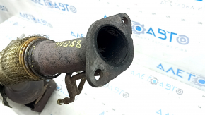 Exhaust manifold with catalytic converter for Ford Fusion mk5 17-20 hybrid with protection, rusty, torn mesh