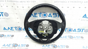 Naked steering wheel Ford Fusion mk5 17-20 black leather, scratches, worn