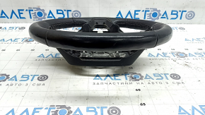 Naked steering wheel Ford Fusion mk5 17-20 black leather, scratches, worn