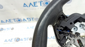 Naked steering wheel Ford Fusion mk5 17-20 black leather, scratches, worn