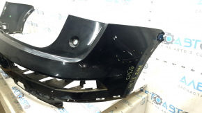 Bare rear bumper, upper part, Audi Q5 80A 18-20, for parking sensors, blue, scratches, broken mount
