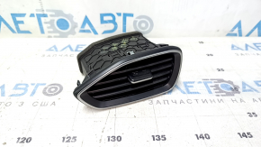 Right air duct deflector Hyundai Santa FE 19-20 black with chrome
