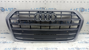 Audi Q5 80A 18-20 radiator grille assembly, with emblems, chrome, for parking sensors, sand