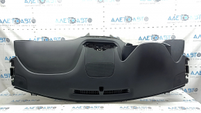 Dashboard front panel without AIRBAG Hyundai Santa FE 19-20 black leather rubbed, bump on the overlay