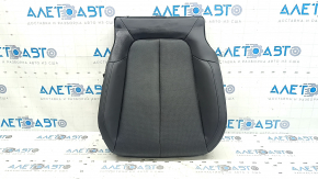 Subaru Forester 25-26 driver's seat cushion upholstery, black leather, blue stitching, perforation, heated