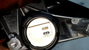 Left side mirror assembly for BMW 3 Series F30 4D 13-18 USA, 5 pins, matte mount, turn signal, silver