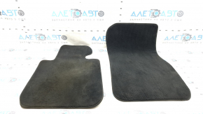 Set of fabric floor mats for BMW 3 F30 12-18 black, for cleaning