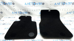 Set of fabric floor mats for BMW 3 F30 12-18 black, for cleaning