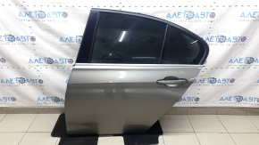 Rear left door assembly BMW 3 F30 12-18 silver A83, dented