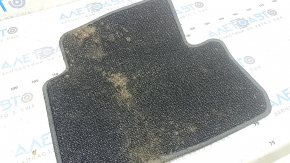 Set of black rag floor mats for Subaru Forester 25-26, ready for cleaning