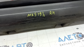 Right threshold Ford Fusion mk5 13-20 graphite, with seals, scratches, cracks, broken mount, crack in mount