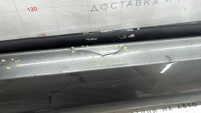 Right threshold Ford Fusion mk5 13-20 graphite, with seals, scratches, cracks, broken mount, crack in mount