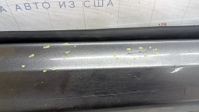 Right threshold Ford Fusion mk5 13-20 graphite, with seals, scratches, cracks, broken mount, crack in mount