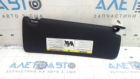 Left visor for BMW 3 F30 4d 12-14 black with hook