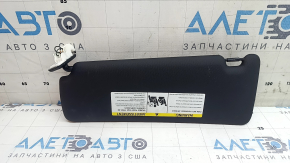 Left sun visor BMW 3 F30 4d 15-18 black, no hook, cracked mount