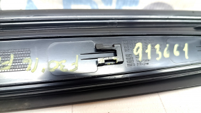 Front right outer door sill trim for BMW 3 F30 12-18, black with chrome, cracks in fasteners