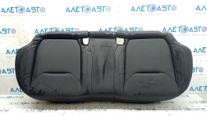 Subaru Forester 25-26 rear seat cushion, black leather, perforation, blue stitching, heated, wrinkled, needs cleaning