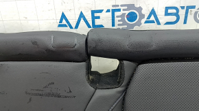 Subaru Forester 25-26 rear seat cushion, black leather, perforation, blue stitching, heated, wrinkled, needs cleaning