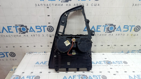 BMW 3 F30 16-18 center console trim with cup holders, black, with cigarette lighter, chrome trim