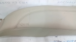 Left rear seat side trim for Hyundai Sonata 15-17, beige leather, ready to clean