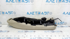 Left rear seat side trim for Hyundai Sonata 15-17, beige leather, ready to clean