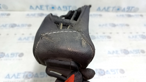 Right rear seat side trim for Hyundai Sonata 15-17, black leather, worn
