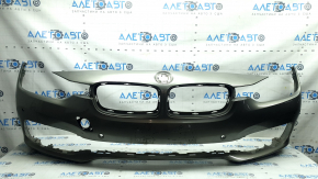 Bare front bumper BMW 3 F30 16-18 Sport line, with parking sensors, white A96 scratches