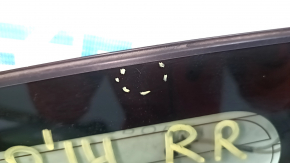 Rear right window, blind glass, Toyota Prius 30 10-15, antenna, scratches