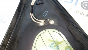 Rear right window, blind glass, Toyota Prius 30 10-15, antenna, scratches