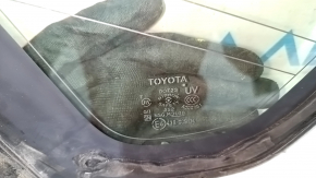 Rear right window, blind glass, Toyota Prius 30 10-15, antenna, scratches