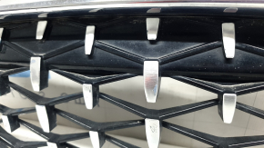 Right radiator grille BMW 3 F30 4D 12-18 sand on chrome