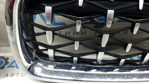 Right radiator grille BMW 3 F30 4D 12-18 sand on chrome