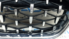 Right radiator grille BMW 3 F30 4D 12-18 sand on chrome