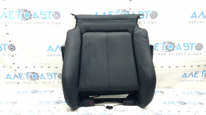BMW 3 F30 12-18 driver's seat backrest trim, black leather with red stitching, Sport, heated, scratched