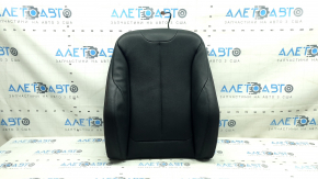BMW 3 F30 12-18 passenger seat backrest trim, black leather, red stitching, heated, Sport