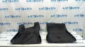 Set of black rubber floor mats for Mercedes X247 GLB 20-26