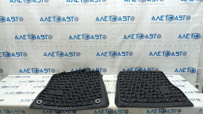 Set of black rubber floor mats for Mercedes X247 GLB 20-26