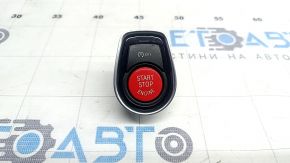 BMW 3 Series F30 12-18 start-stop button, black with chrome, red