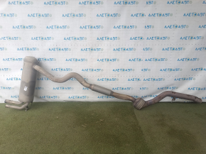 Exhaust line middle section BMW F30 17-18 rwd B46 with barrel, with damper and catalytic converter