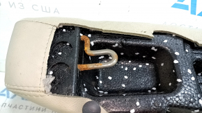 Left rear seat side trim for Kia Optima 11-15 USA, beige leather, rusty fasteners, dry cleanable