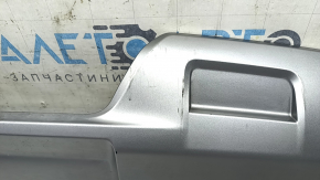 Ford Explorer 20-21 rear bumper lower trim, gray, 2-pipe, XLT, torn, scratches, crack in mount