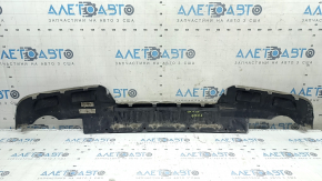 Ford Explorer 20-21 rear bumper lower trim, gray, 2-pipe, XLT, torn, scratches, crack in mount