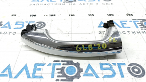 Mercedes X247 GLB 2020-26 keyless outer front left door handle with chrome finish