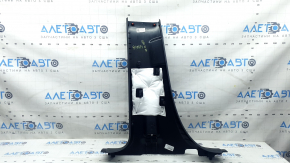 Ford Explorer 20-25 black lower right center pillar trim with plug, scratches, worn