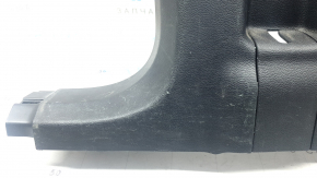 Black lower left center pillar trim for Ford Explorer 20-25, with plug, scratches, worn