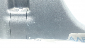 Black lower left center pillar trim for Ford Explorer 20-25, with plug, scratches, worn